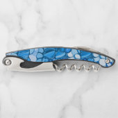 青に似た色調の石のよう王室のに丸い ソムリエナイフ (正面)