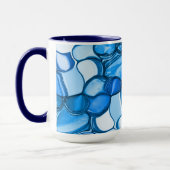 青に似た色調の石のよう王室のに丸い マグカップ (左)