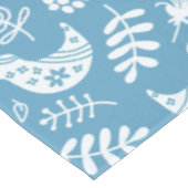 青に咲く白鳥と花 テーブルクロス (アングル)