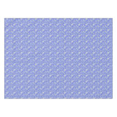 青に咲く白鳥と花 テーブルクロス (正面(横))