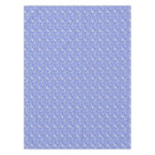 青に咲く白鳥と花 テーブルクロス (正面)