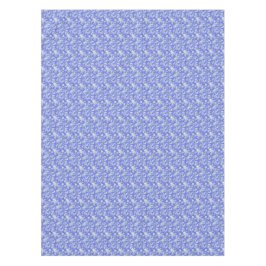 青に咲く白鳥と花 テーブルクロス