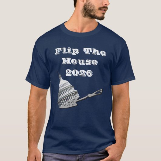 青に投票して政権交代2026 Tシャツ (正面)