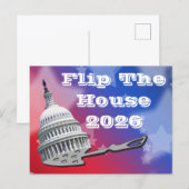 青に投票して議会を変えよう 2026 シーズンポストカード (正面/裏面)