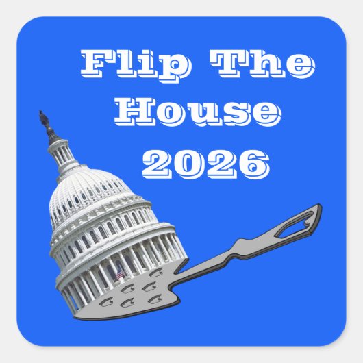 青に投票して議会を変えよう 2026 スクエアシール (正面)
