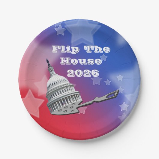青に投票して議会を変えよう 2026 ペーパープレート (正面)