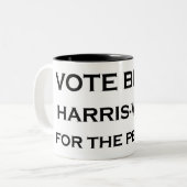 青に投票！ ツートーンマグカップ (正面左)