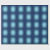 青に白いスポットライト ラッピングペーパー (フラット)