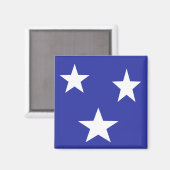 青に白い星 マグネット (正面/裏面)