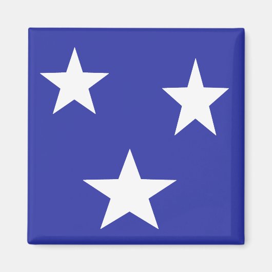 青に白い星 マグネット (正面)