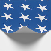 青に白い星 ラッピングペーパー (角)