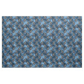 青に花の咲く冠を持つ鳥 ファブリック (ヤード)