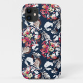 青に赤、白の花。 Case-Mate iPhoneケース (裏面)