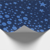 青に輝く青い星 ラッピングペーパー (角)