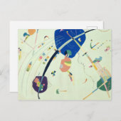 青に、1939年ワッシリー・カンディンスキー著 ポストカード (正面/裏面)