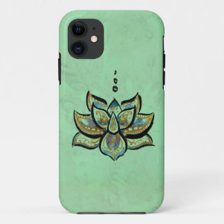 青のはすの花のiPhone 5/5sの場合 iPhone 11 ケース