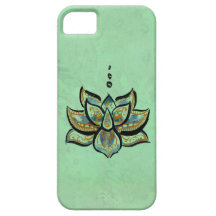 青のはすの花のiPhone 5/5sの場合