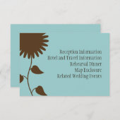 青のひまわりエンクロージャ・カード エンクロージャーカード (正面/裏面)