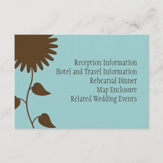 青のひまわりエンクロージャ・カード エンクロージャーカード (正面)