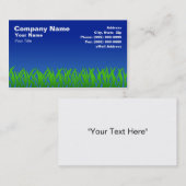 青のゆとりの空に対する芝生 名刺 (正面/裏面)