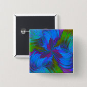 青のアイリス 缶バッジ (正面&裏面)