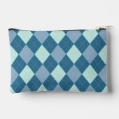 青のアーガイルヴィンテージ アクセサリーポーチ (裏面)