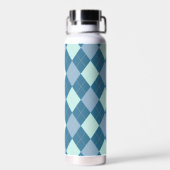 青のアーガイルヴィンテージ ウォーターボトル (背面)