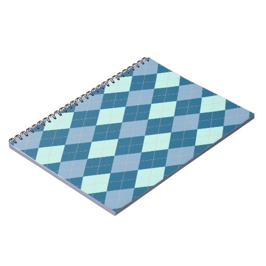 青のアーガイルヴィンテージ ノートブック (左側)