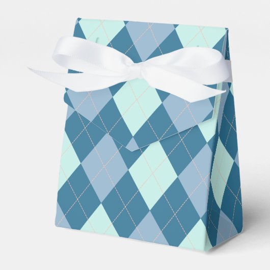 青のアーガイルヴィンテージ フェイバーボックス (正面サイド)