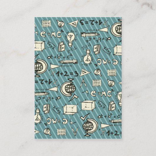 青のオタク系の 名刺 (正面)