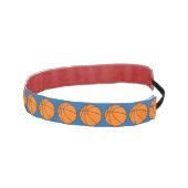 青のオレンジバスケットボール アスレチックヘッドバンド (右)