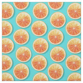 青のオレンジ色のスライス ファブリック (見本)