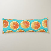青のオレンジ色のスライス ボディピロー (裏面)
