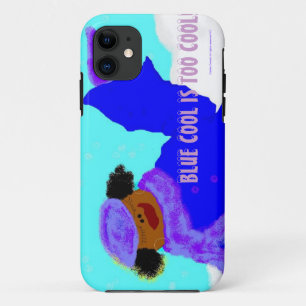 青のカッコいい iPhone 11 ケース
