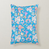 青のガーリーお洒落水色 | アクセントクッション (正面(垂直))