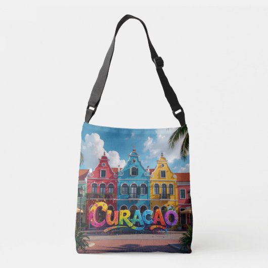 青のキュラソー クロスボディバッグ (裏面)