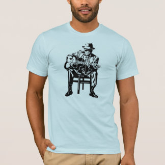 青のギターの精神の人のミュージシャンのTシャツ Tシャツ