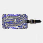 青のグアダルペの恵みのマドンナ ラゲッジタグ (正面横)