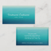 青のグラデーションなネットワーキングの名刺 名刺 (正面/裏面)