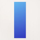 青のグラデーションカラー ヨガマット (正面)