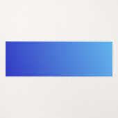 青のグラデーションカラー ヨガマット (正面(横))