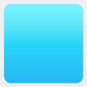 青のグラデーション スクエアシール