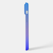 青のグラデーション iPhoneケース (左側面)