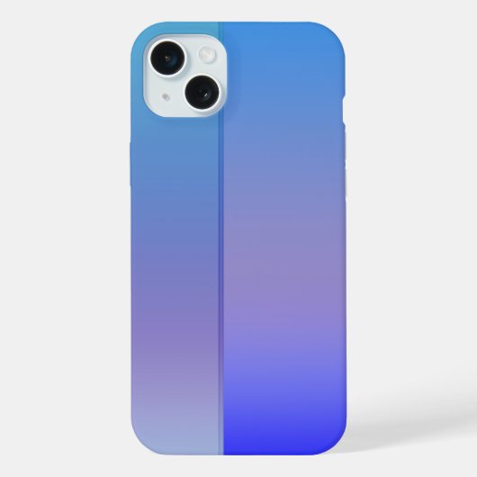 青のグラデーション iPhoneケース (裏面)