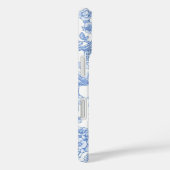 青のシノワズリー・トワル ドラゴン 桜 Case-Mate iPhoneケース (裏面 / 右)
