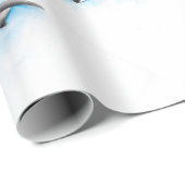 青のシャチ ラッピングペーパー (ロールコーナー)