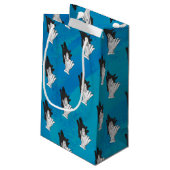青のシャドウウルフ スモールペーパーバッグ (裏面アングル)