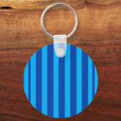 青のストライプ模様 キーホルダー (裏面)