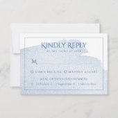 青のスプラッシュ |クラシック絵を描おり粉 出欠カード (正面)