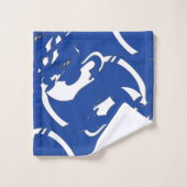 青のスプラッシュ バスタオルセット (ウォッシュタオル)